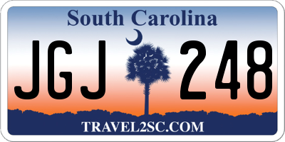 SC license plate JGJ248