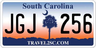 SC license plate JGJ256
