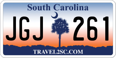 SC license plate JGJ261