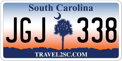 SC license plate JGJ338