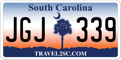 SC license plate JGJ339