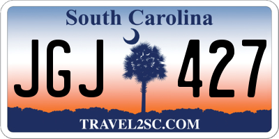 SC license plate JGJ427