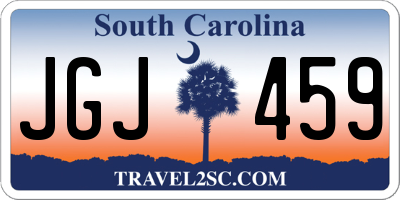 SC license plate JGJ459