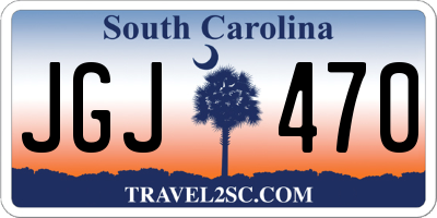 SC license plate JGJ470