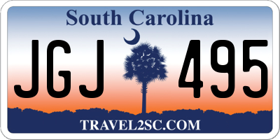 SC license plate JGJ495
