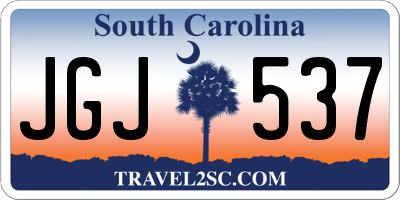 SC license plate JGJ537