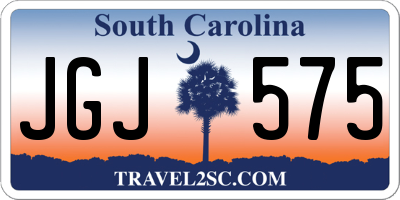 SC license plate JGJ575