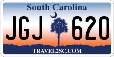 SC license plate JGJ620