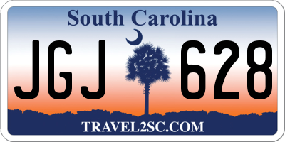 SC license plate JGJ628