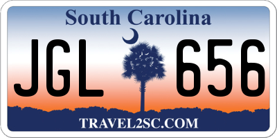 SC license plate JGL656