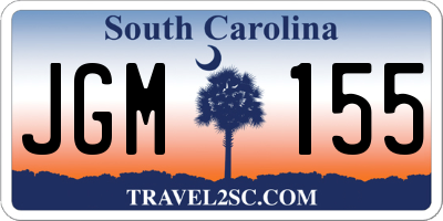 SC license plate JGM155