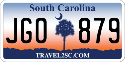 SC license plate JGO879