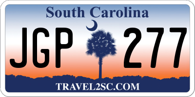 SC license plate JGP277
