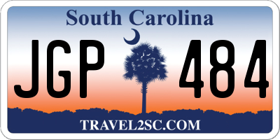 SC license plate JGP484