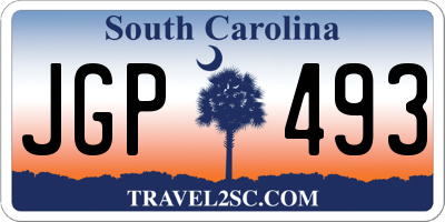 SC license plate JGP493