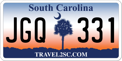 SC license plate JGQ331