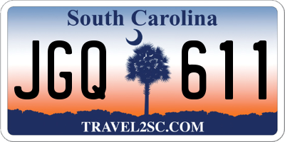 SC license plate JGQ611