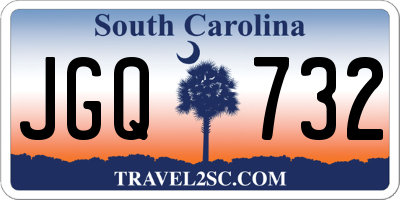 SC license plate JGQ732