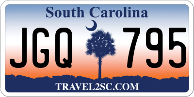 SC license plate JGQ795