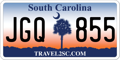 SC license plate JGQ855