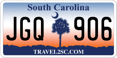 SC license plate JGQ906