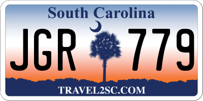 SC license plate JGR779