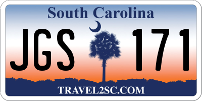 SC license plate JGS171
