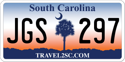 SC license plate JGS297