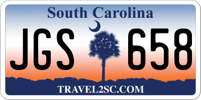 SC license plate JGS658