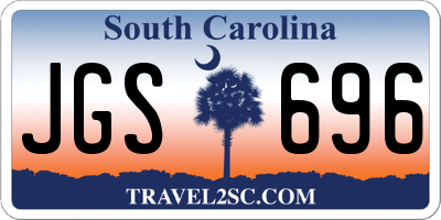 SC license plate JGS696