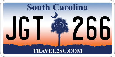 SC license plate JGT266