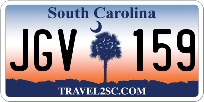 SC license plate JGV159