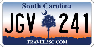 SC license plate JGV241