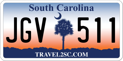 SC license plate JGV511