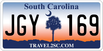 SC license plate JGY169