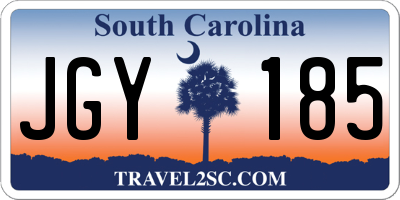 SC license plate JGY185