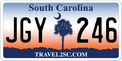 SC license plate JGY246