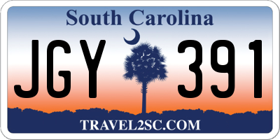 SC license plate JGY391