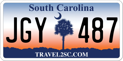 SC license plate JGY487