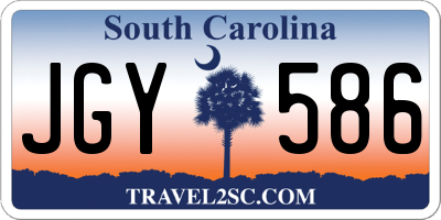 SC license plate JGY586
