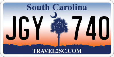 SC license plate JGY740