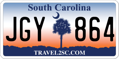 SC license plate JGY864