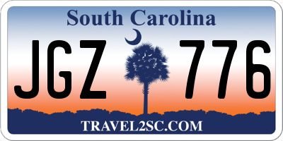 SC license plate JGZ776