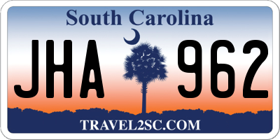 SC license plate JHA962
