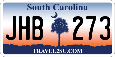 SC license plate JHB273