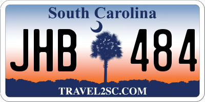 SC license plate JHB484