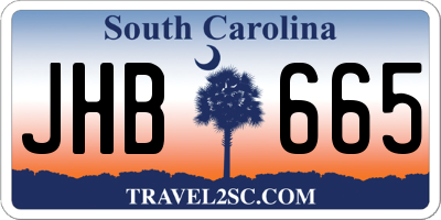 SC license plate JHB665