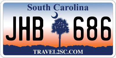 SC license plate JHB686