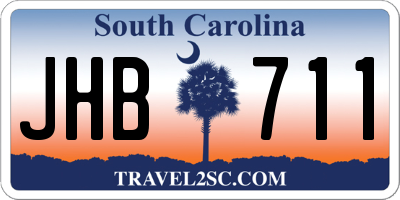 SC license plate JHB711