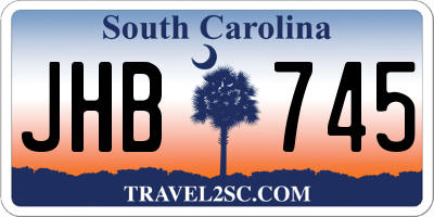SC license plate JHB745